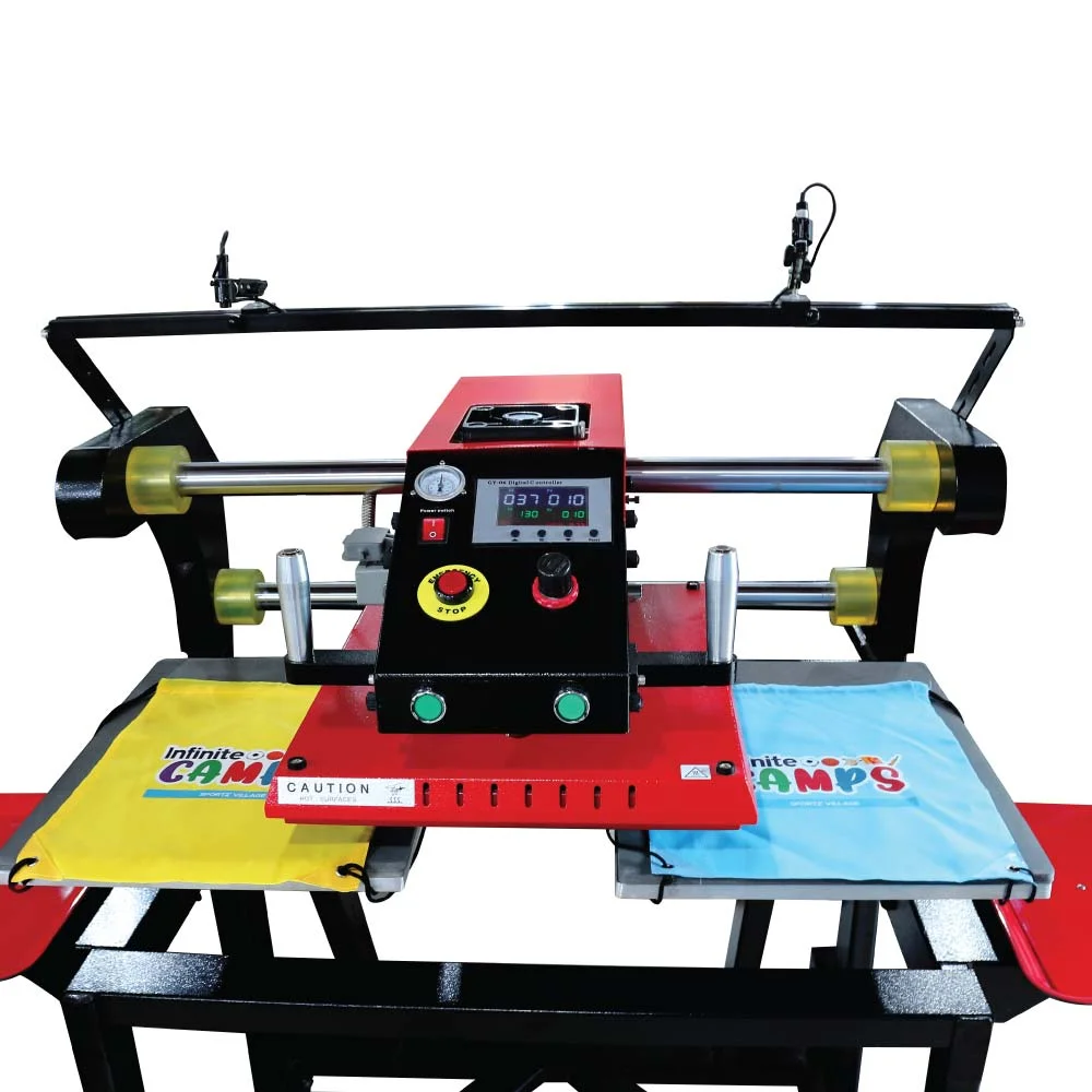 Pneumatic Double Station Heat Press with Stand - Image 2